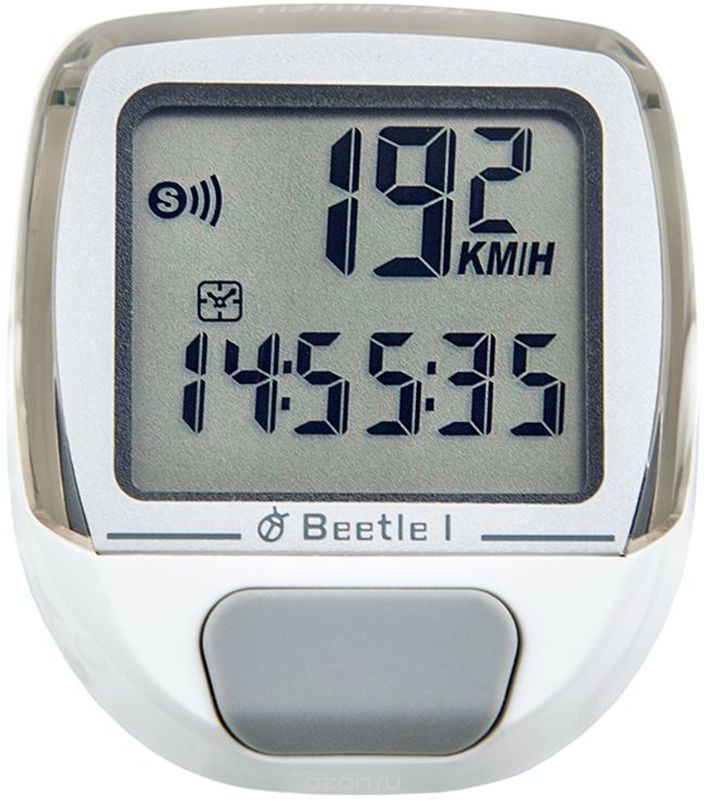 Велокомпьютер Echowell Beta-1, 5 функций, проводной, серебр.