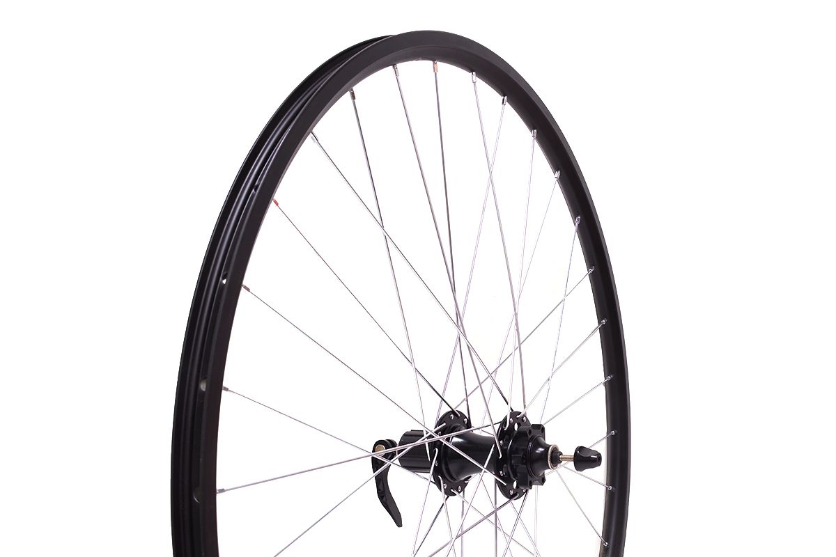 Колесо 29"MTB заднее, под кассету на 8-9 передач, двойной обод Qijian DA-18 29" 32H, втулка Solon DH902R, 32H Disc, 2 промподшипника, крепление IS6, эксцентрик, цвет черный Колесо 29"MTB заднее, под кассету на 8-9 передач, двойной обод Qijian DA-18 29" 32H, втулка Solon DH902R, 32H Disc, 2 промподшипника, крепление IS6, эксцентрик, цвет черный