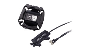 База для проводных велокомпьютеров Sigma, 00428, с проводом и датчиком,крепление на руль