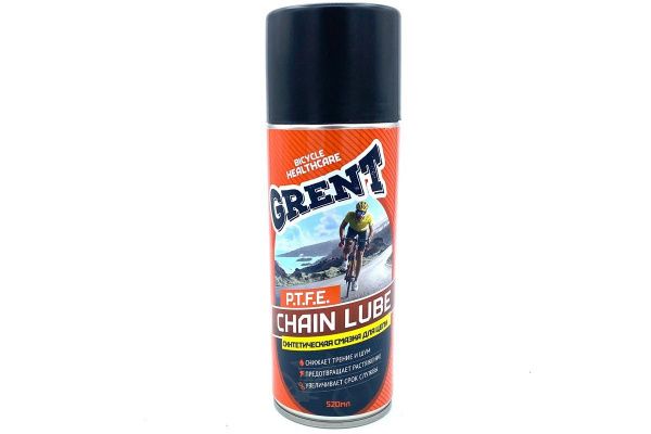 Смазка для цепи GRENT PTFE SYNTHETIC CHAIN LUBE, синтетическая с тефлоном, 520мл Смазка для цепи GRENT PTFE SYNTHETIC CHAIN LUBE, синтетическая с тефлоном, 520мл
